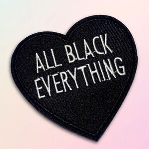 “All Black Everything”, Iron-On Patch, Unisex